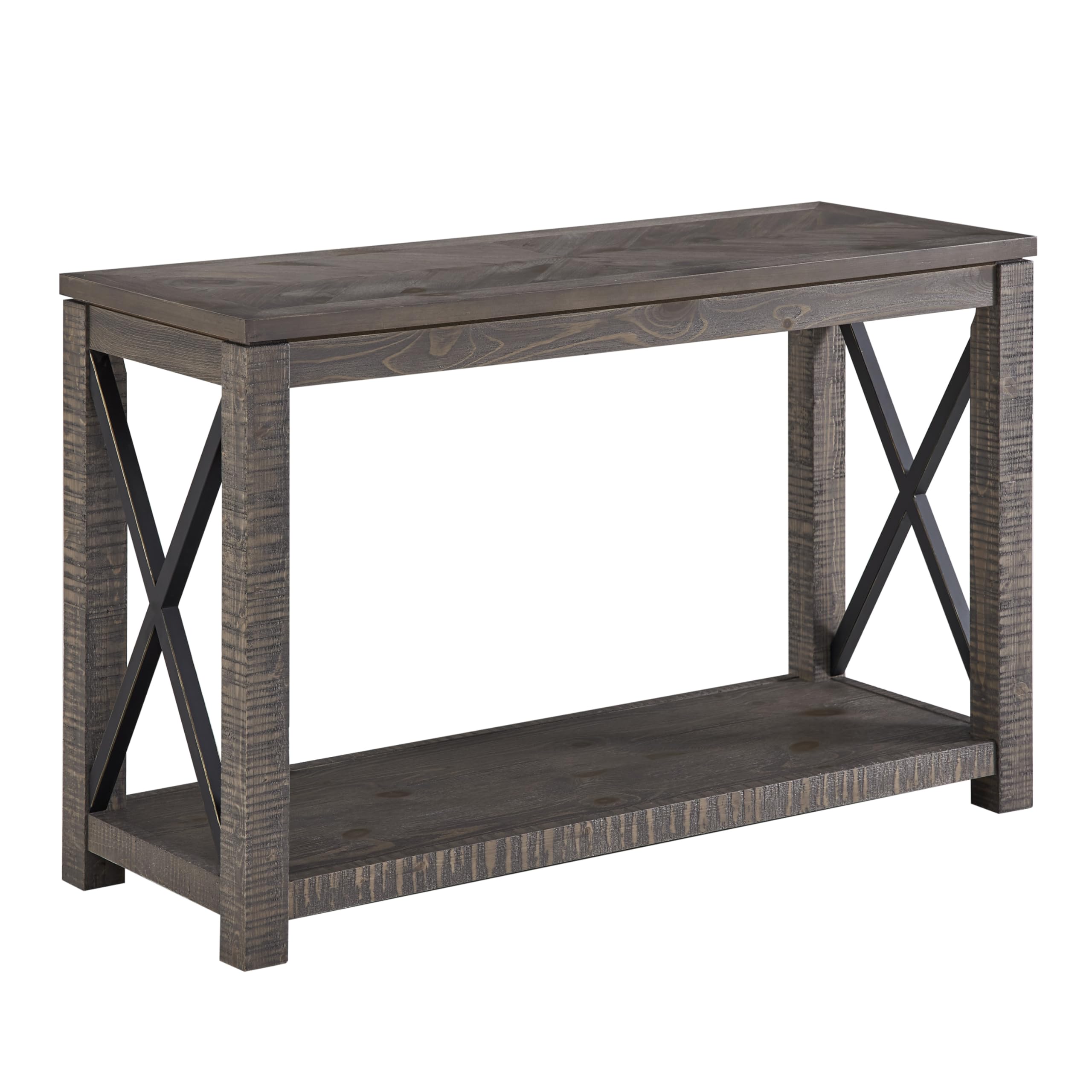 Steve Silver Dexter Vintage Rustic Style for Your Living Room Sofa Table, 48 x 18 x 30, Driftwood with Ruff-hewn Distressing