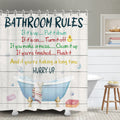RosieLily Kids Shower Curtain, Girls Shower Curtain, Boys Shower Curtain, Funny Words Teen Motivational Shower Curtains, 72W x 7