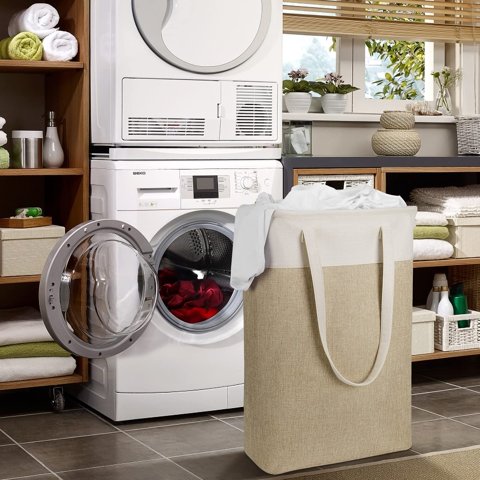 Laundry Hampers Tall Slim Laundry Baskets Thin Foldable Clothes Hamper Narrow Hamper For Laundry Storage Organizer Collapsible H