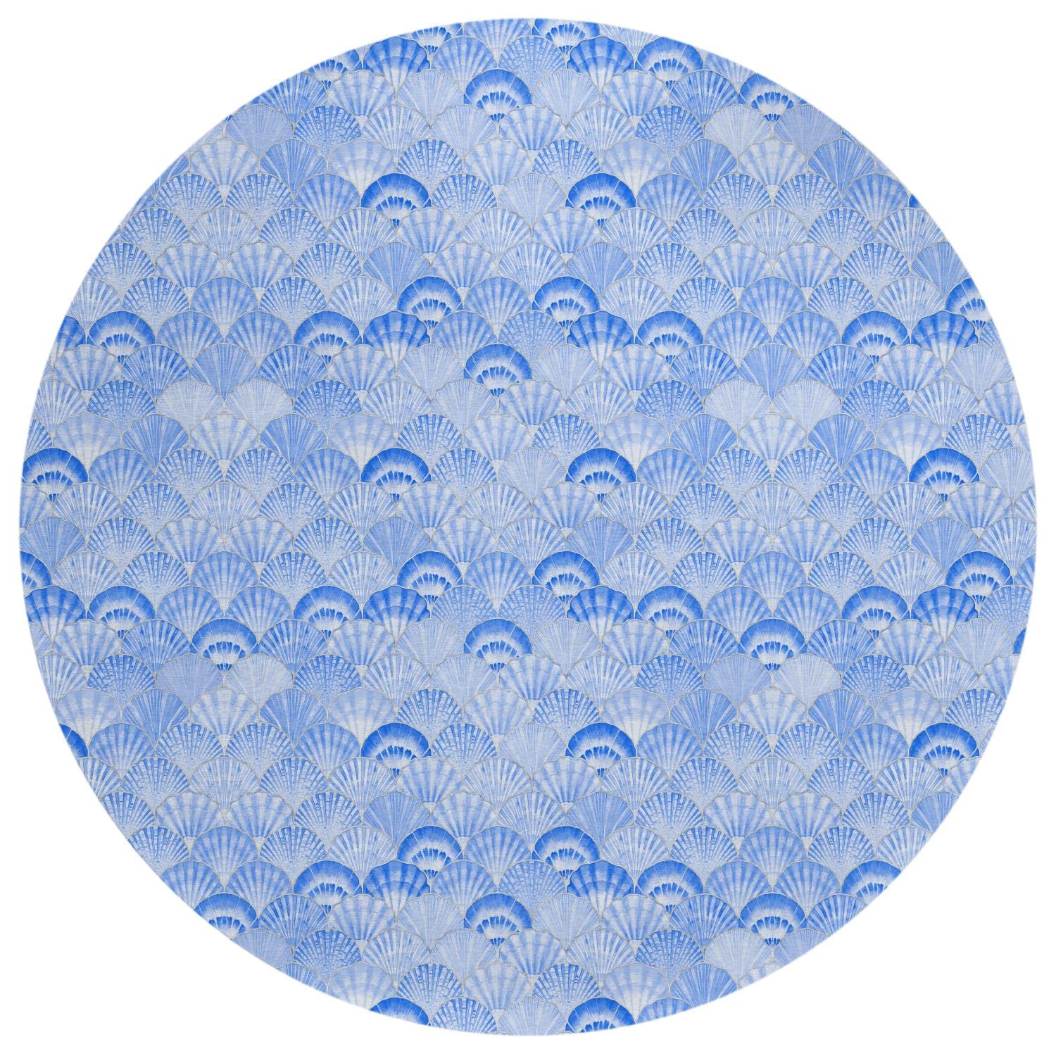 Dalyn Indoor Outdoor Seabreeze Sz2 Navy Washable 8' X 8' Round Rug Sz2Na8Ro