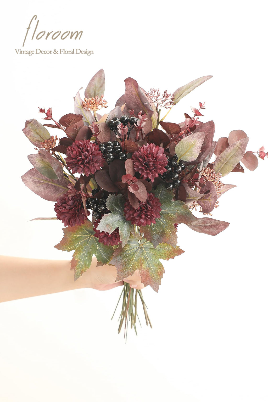 Floroom Artificial Greenery Stems Box Set, 36Pcs With 5 Kinds Of Faux Greenery Flowers Picks For Diy Bridal Bouquets Wedding Flo