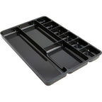 Lorell 60006 Drawer Organizer Tray, 9 Comp., 14-Inch Wx9-3/8-Inch Dx1-1/4-Inch H, Black