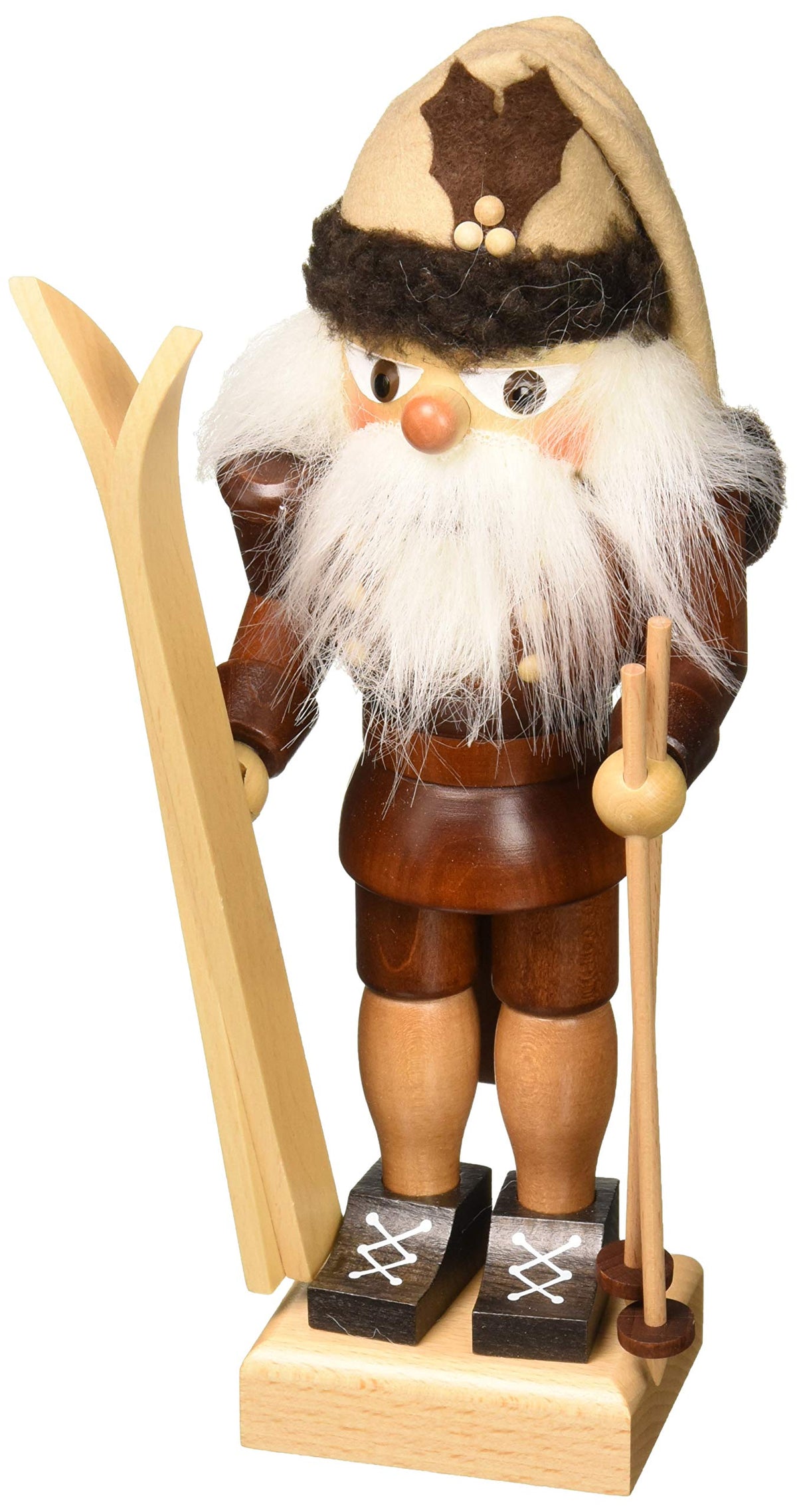 Alexander Taron 32-633 Christian Ulbricht Nutcracker-Skier (Natural) -10.5&quot; H X 4&quot; W X 4.5&quot; D, Brown