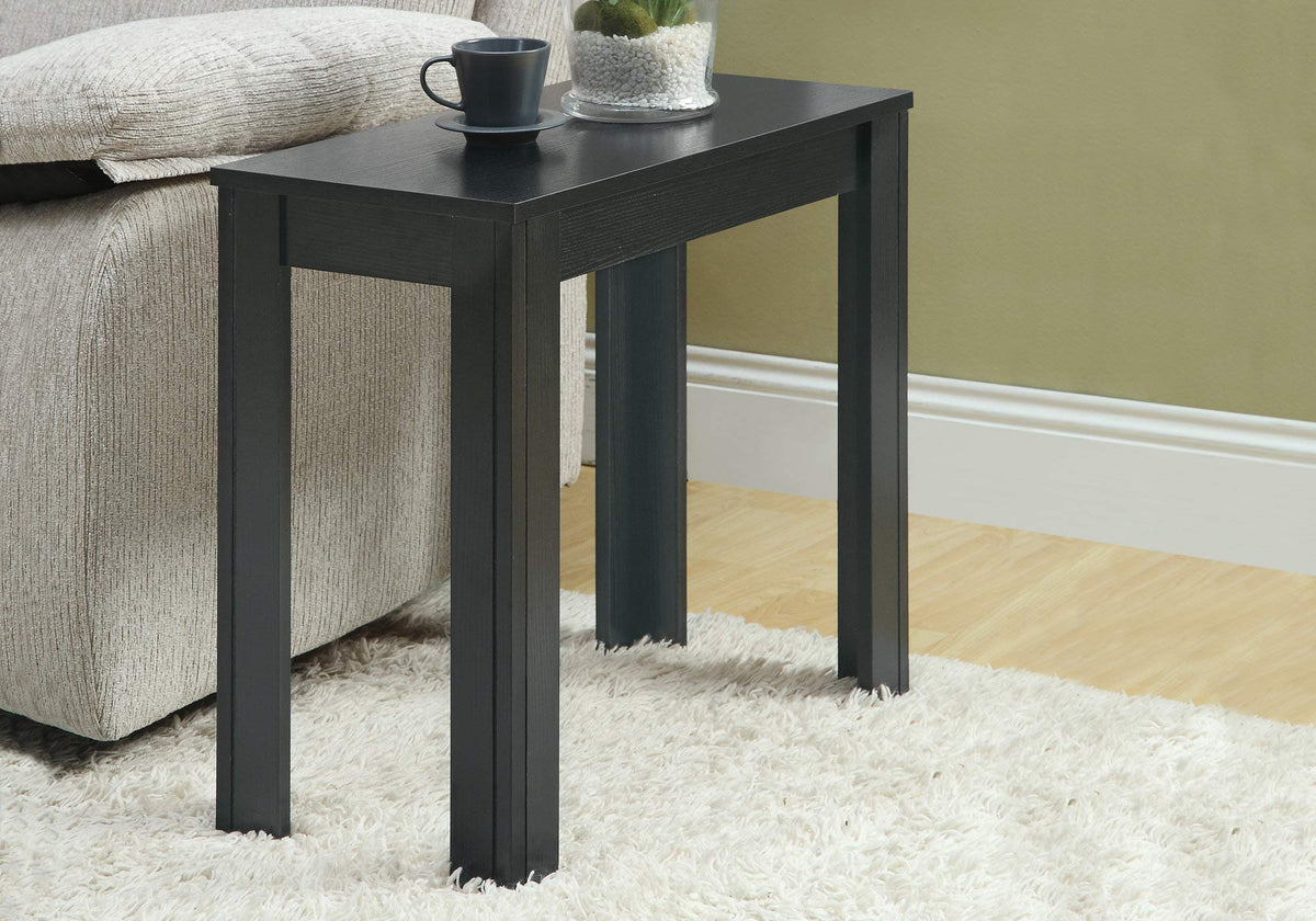 HomeRoots Particle Board,Laminate, MDF Accent Table - Black Oak