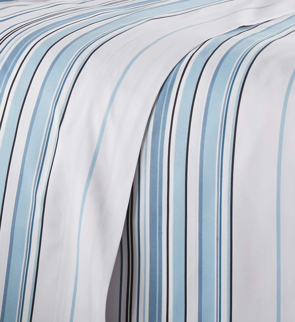 Southshore Fine Living, Inc. Coastal Stripes Collection, 4-Piece, 14-Inch Deep Pocket Sheet Set, Easy Care, Shrinkage Free Sheet