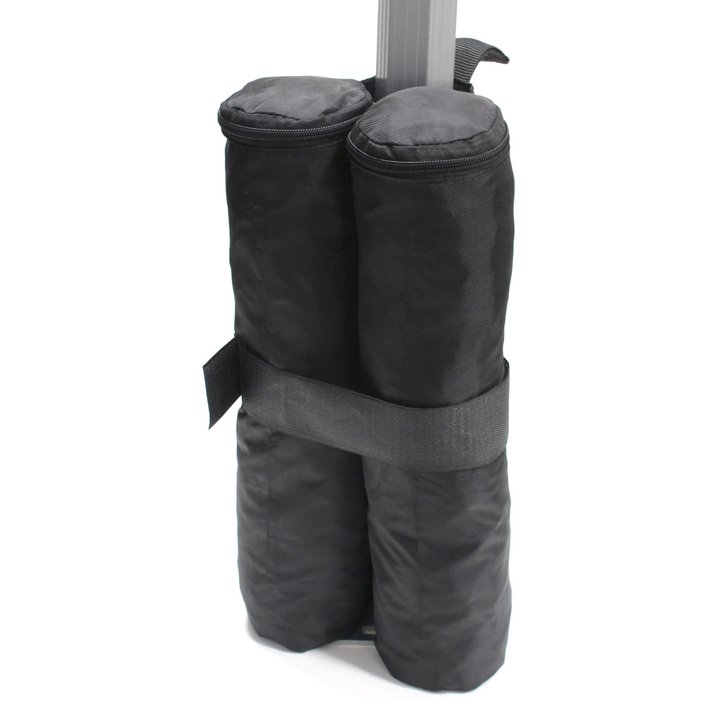 King Canopy Weight Bags For Instant Pop Up Canopy, Shelter, Sand Bags, Leg Weight, Patio, 4 Pack, Black, Inawb400