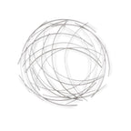 HomeRoots 26' Silver Metal Abstract Round Hanging Wall Art Decor