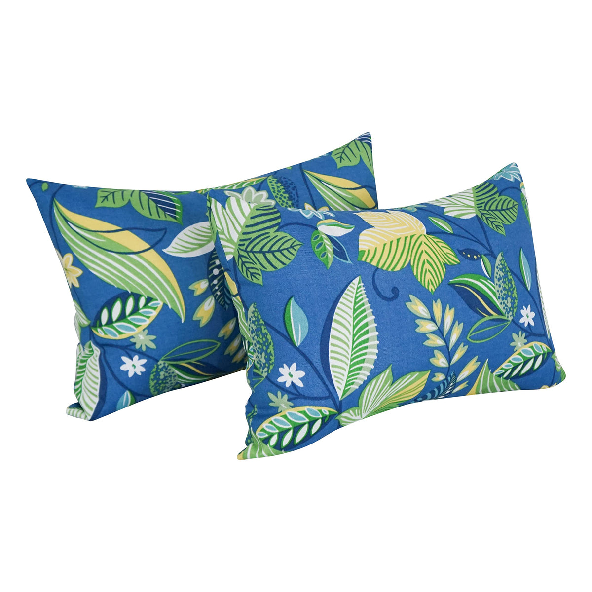 Blazing Needles Indoor/Outdoor Rectangular Throw Pillow, 19&quot; by 11&quot;, Skyworks Caribbean 2 Count