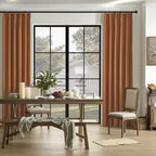 100% Blackout Curtains 96 Inches Long, Boho Linen Farmhouse Retro Room Darkening Privacy Pinch Pleated Curtains Drapes With Hook