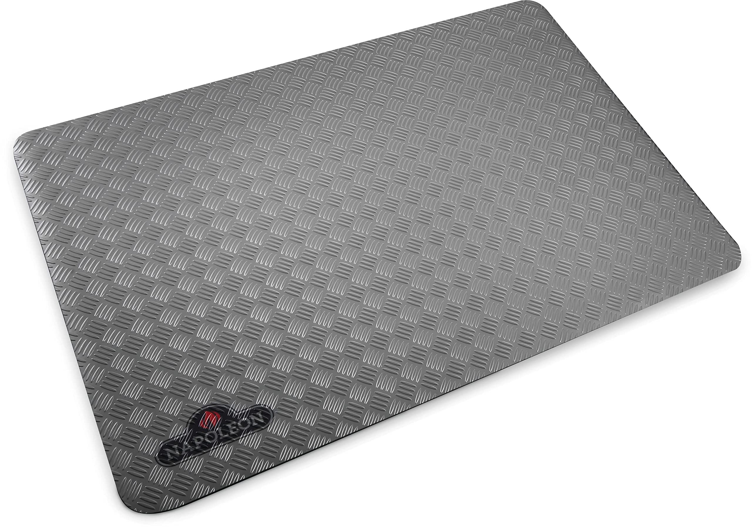 Napoleon Bbq Grill Mat - Bbq Grill Accessory, Safety Product, Non-Slip, Diamond Plate Pattern, Grey, Stylish, Protect Your Decki