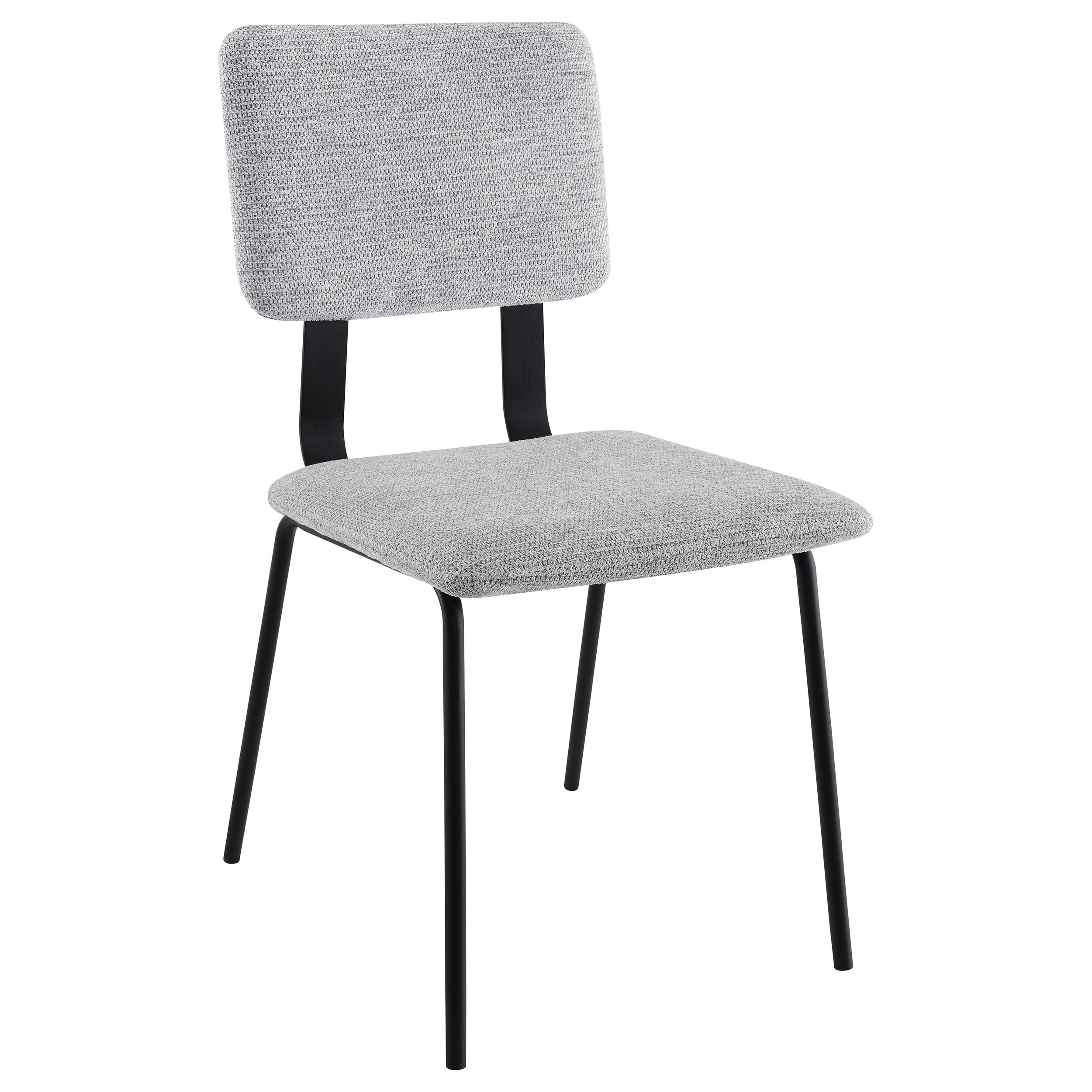Coaster Home Furnishings Calla Fabric Upholstered Dining Side Chair Grey (Set of 2)