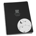 Rite In The Rain Weatherproof Side Spiral Weekly Planner, 6.625' X 8.5', Black Cover, Undated Calendar (No. P52-Lg)