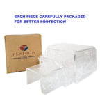 Flanicausa 3 Pieces Set - Medium Clear Acrylic Display Riser Set, Acrylic Display Stand