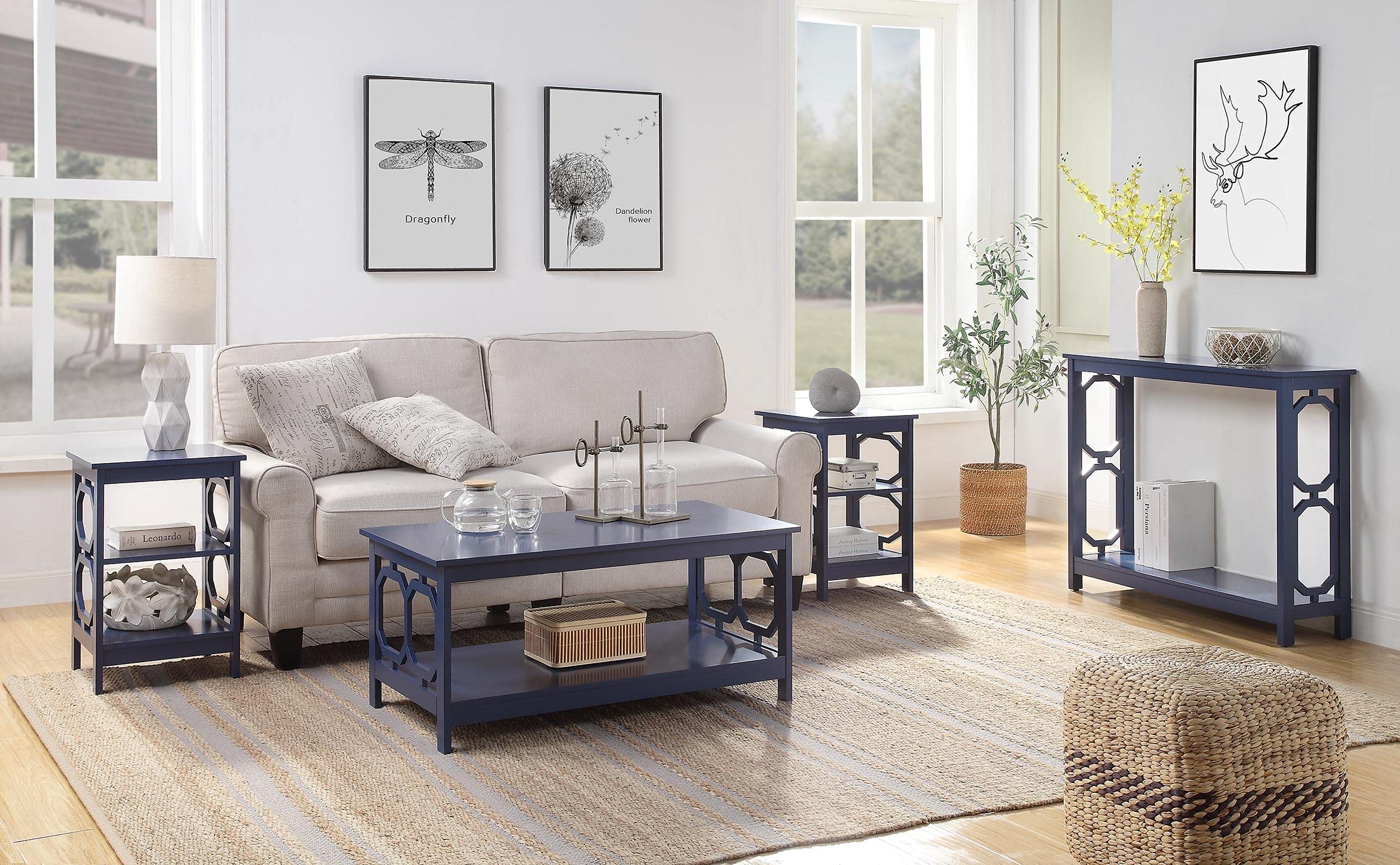 Convenience Concepts Omega End Shelves Table - Thumbnail 3