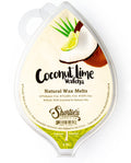 Shorties Candle Company Coconut Lime Verbena Natural Soy Wax Melts - 1 Highly Scented 3 Oz. Bar - Made with 100% Soy and Essent