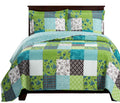 Royal Tradition Rebekah Reversible Coverlets, Full Over-Sized 3Pc Quilt Set (92-Inch Wide X 96-Inch Long) Lightweight Bedspread