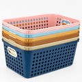 Bafeil 6 Pack Plastic Classroom Storage Baskets, Organizer Bins with Handle