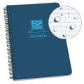 Rite In The Rain All-Weather Side-Spiral Notebook, 4 5/8' X 7', Blue Cover, Universal Pattern (No. 273)