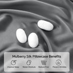 Infiixso Mulberry Silk Pillowcase For Hair And Skin, Silk Pillow Cases Standard Size With Hidden Zipper 20X26 Inches, Extraordin