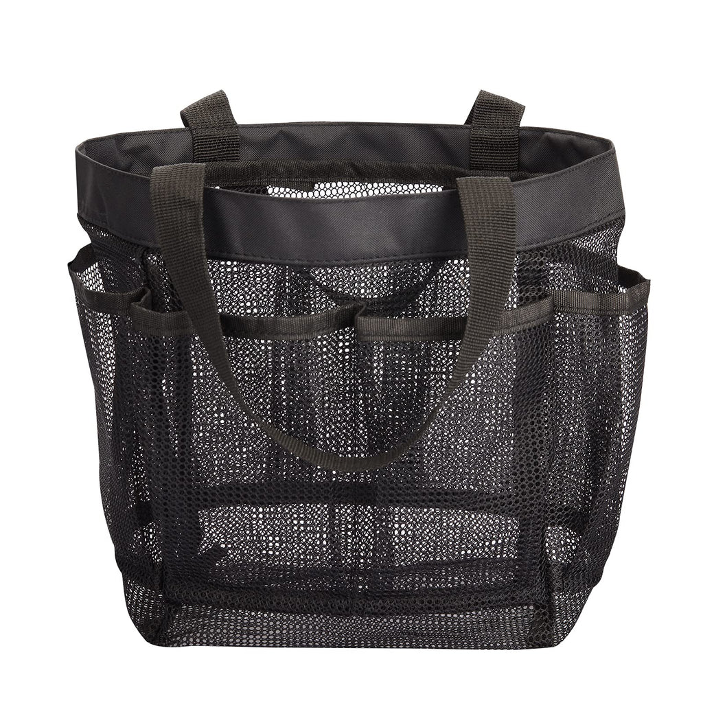 Haoguagua Mesh Shower Caddy Tote Bag 8 Pockets, Hanging Portable Toiletry Bag For Men And Women, College Dorm Essentials Quick D