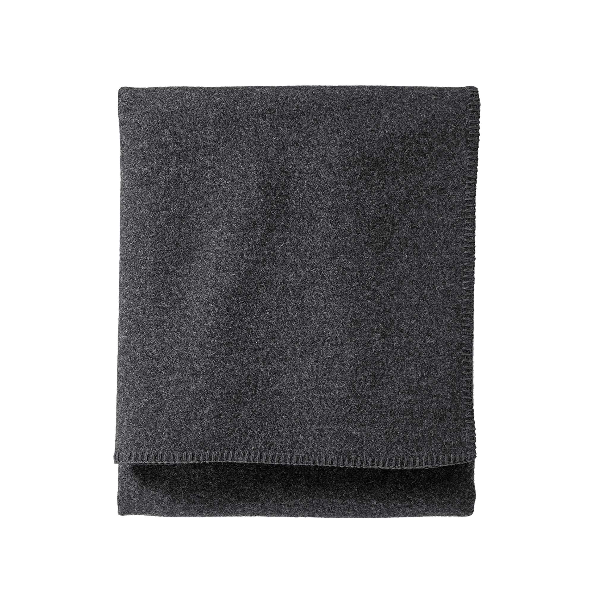 Pendleton, Eco-Wise Washable Wool Blanket, Charcoal, Queen