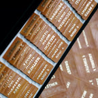 UPAFEXXI Leather Bible Tabs Deciduous Brown Large Print Gold Foil 80 Chapters
