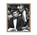 Poster Master Malcolm X and Ali Poster - Legendary Meeting Print - Boxing Art - Boxer Art - Sports Art - Black and White Art - P