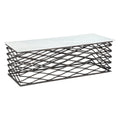 Zuo Duchess Coffee Table White & Antique Bronze