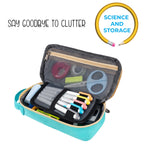 Echsrt Large Pencil Case, Aesthetic Pen Pouch With Big Capacity, Minimalist Portable Stationery Bag With Handle For Office Organ