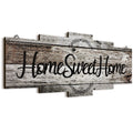 Jetec Home Sweet Home Sign, Rustic Wood , Large Farmhouse Home Plaque Wall Hanging Wooden Sign for Bedroom, Living Room, Wall, W
