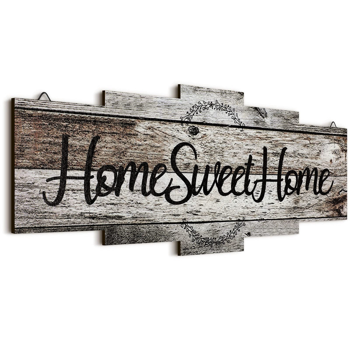 Jetec Home Sweet Home Sign, Rustic Wood , Large Farmhouse Home Plaque Wall Hanging Wooden Sign for Bedroom, Living Room, Wall, W