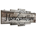 Jetec Home Sweet Home Sign, Rustic Wood , Large Farmhouse Home Plaque Wall Hanging Wooden Sign for Bedroom, Living Room, Wall, W