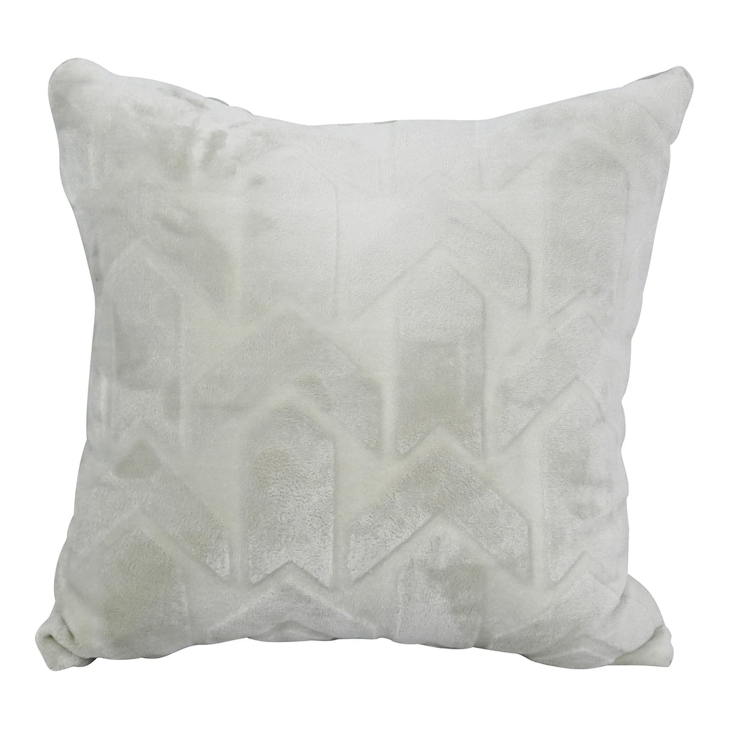 Blazing Needles Square Faux Fur Throw Pillows, 17", Agora Soap 2 Count