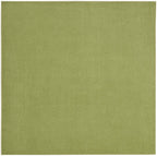 Nourison Essentials Indoor/Outdoor Green 5' X Square Area -Rug, Easy -Cleaning, Non Shedding, Bed Room, Living Room, Dining Room, Backyard, Deck, Patio (5 Square)