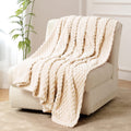 Fy Fiber House Fleece Blanket Queen Size For Bed 300Gsm Super Soft Plush Fuzzy Blankets And Throws For Sofa Couch Office, 90X90