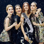 Cavetee 'Birthday Queen' Sash & Rhinestone Tiara Set - Birthday Tiaras And Sash Birthday Party Favors Glitter Birthday Decorat