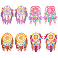 COLIGREE 16pcs Colorful Dreamcatcher Charms Multicolor Hollow Dream Catcher Filigree Pendants for Earrings Jewelry Bookmark Hang