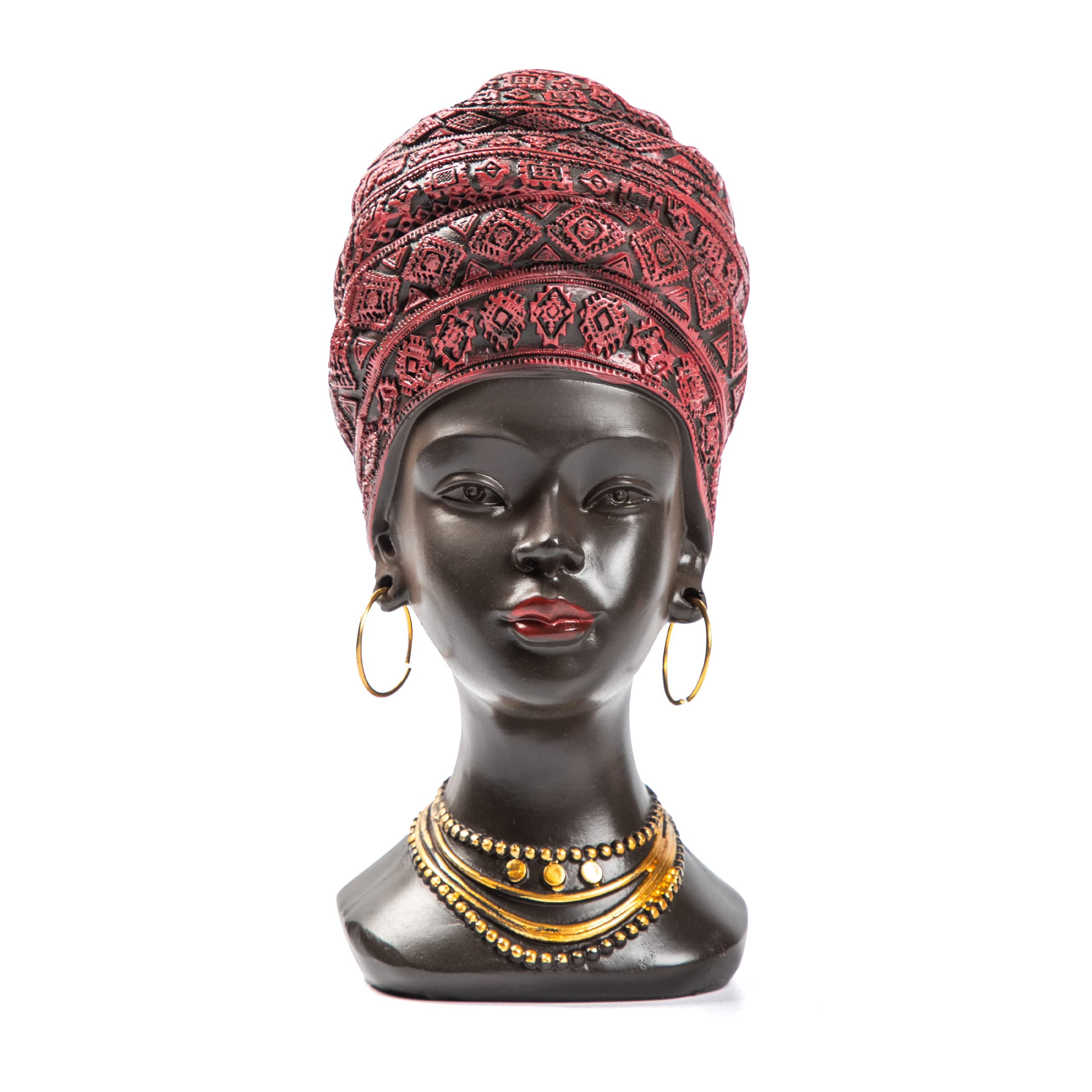 African Statue and Sculptures for Home Decorations, for Home Decor,African Figurines, for Living Room Women Statue Shelf Decor A