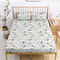 Yasida Car Sheet Sets For Kids Cute Cartoon Truck Bed Full Size Fitted Sheets Boys 3D Plants Print Bedding Set Soft Microfiber B