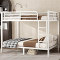Bellemave Metal Full Over Full Bunk Bed for Adults/Kids,Heavy Duty Adults Bunk Beds with Guardrail & Ladders,Full Size Bunk Beds