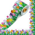 Spiareal 68.9 Feet Tuilp Border Bulletin Board Border Flower Beach Sun Eucalyptus Paw Flag Hat Balloon Sailboat For Classroom Bo