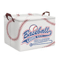 Clastyle Baseball Stitches Laces Storage Basket Bedroom Softball Grey Personalized Nursery Bin Beach Pool Sport Towel Blanket Sh