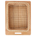 Wudflex Wicker Rectangular Basket For Modular Kitchen For Storing Vegetables And Fruits (Size: 14 Inches Width Including Channel