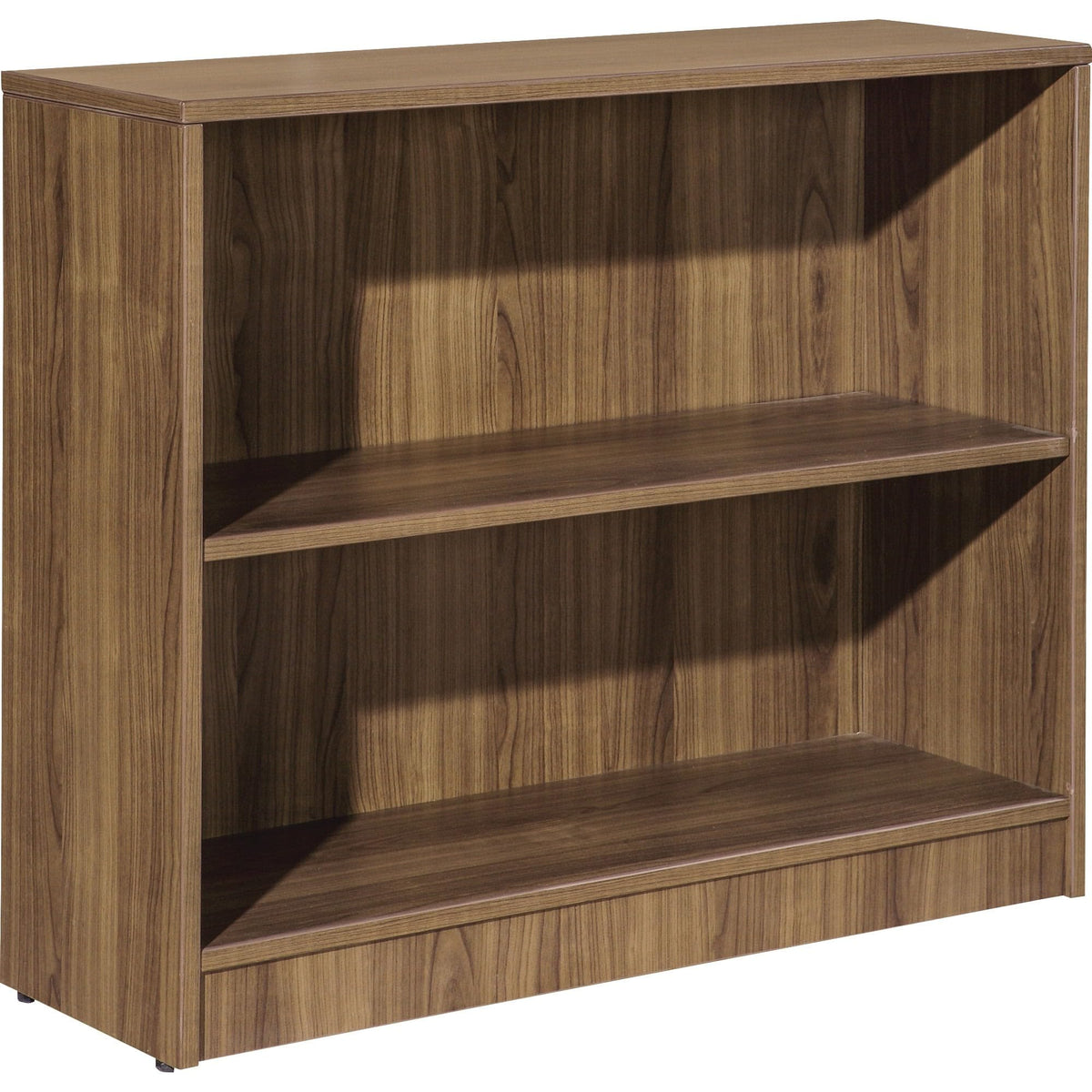 Lorell Walnut Laminate Bookcase, 29.5&quot; X 36&quot; X 12&quot;