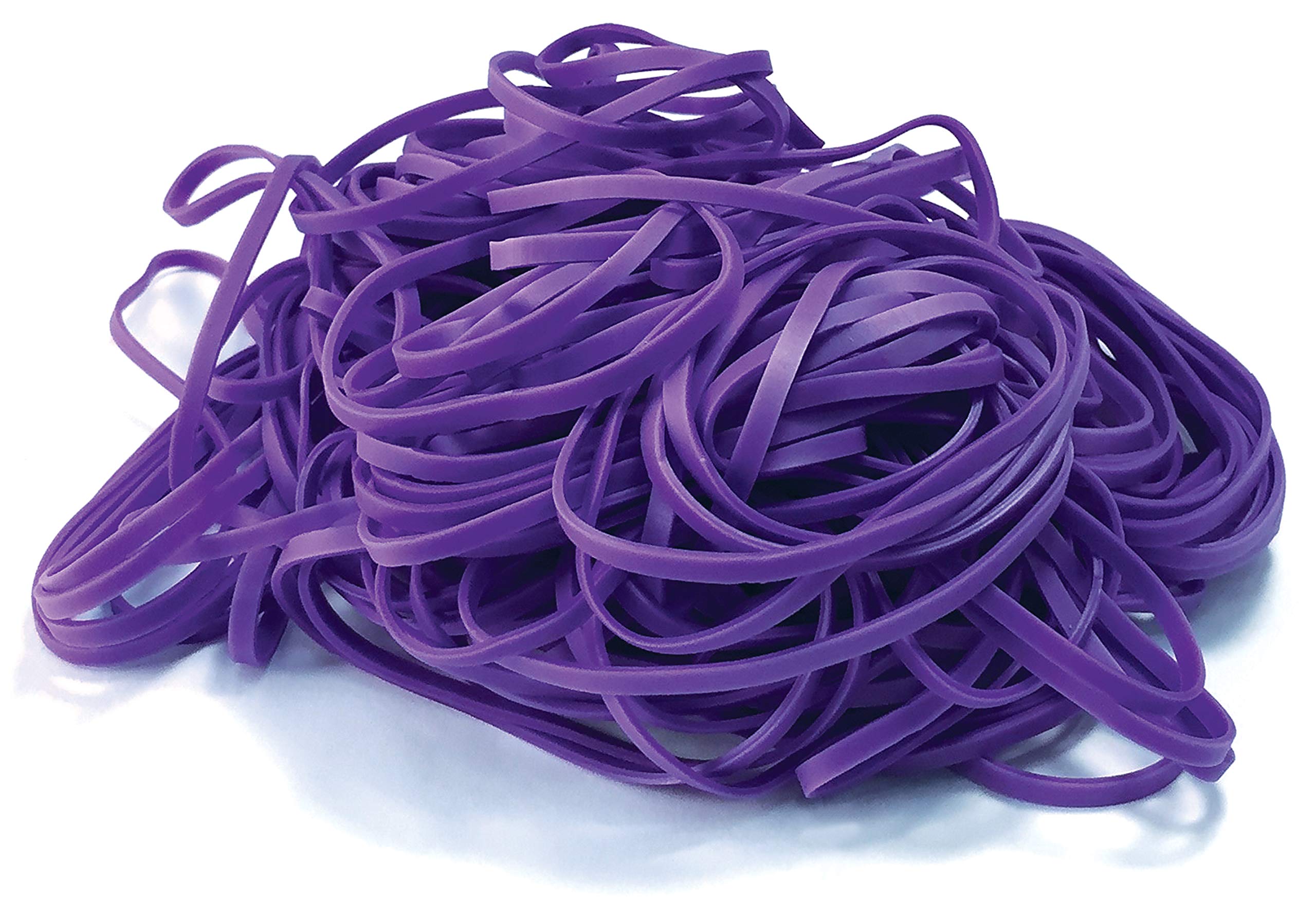Better Office Products 200 Vibrant Purple Rubber Bands, Size 33, 200/Bag