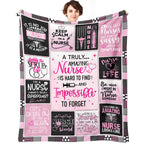 Nurse Gifts For Women - Nursing Student Gifts Throw Blanket 60' X 50' - Nurse Appreciation Gifts For Nurse Practitioner, Rn Nu