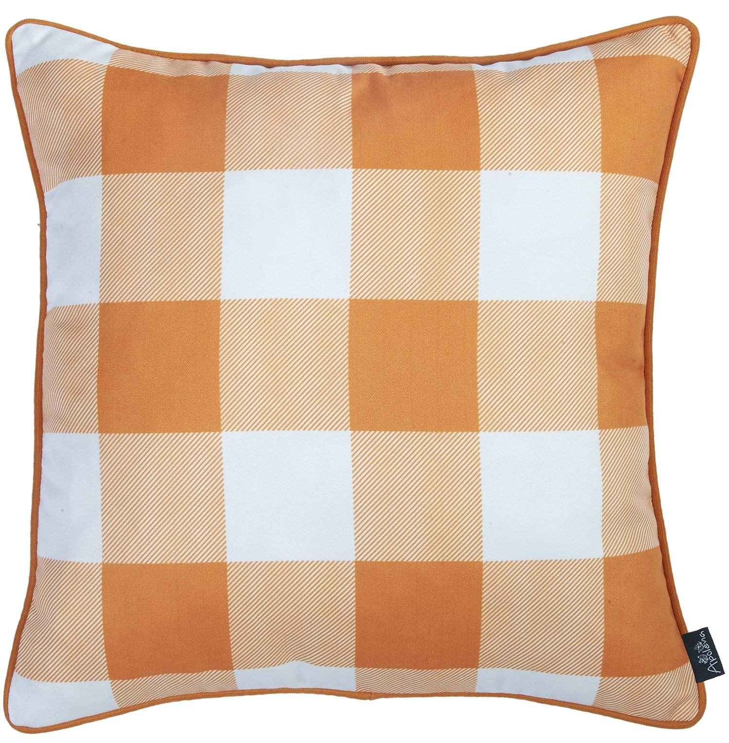 HomeRoots 100% Polyester Brushed Set of 4 18' Fall Season Pumpkin Throw Pillow Cover in Multicolor