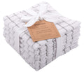KAF Home Pantry 100% Cotton Checkered Grid Dish Cloths | Set of 6, 12 x 12 Inches | Absorbent and Machine Washable | Perfect for