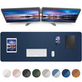 Large Desk Mat,55' X 17'Leather Desk Pad Protector,Large Mouse Pad,Office Desk Mat, Non-Slip Pu Leather Desk Blotter,Desk Pad,