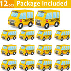 24 Pcs School Bus Party Treat Boxes School Bus Decorations Back To School Party Favor Boxes First Day Of Yellow School Bus Candy